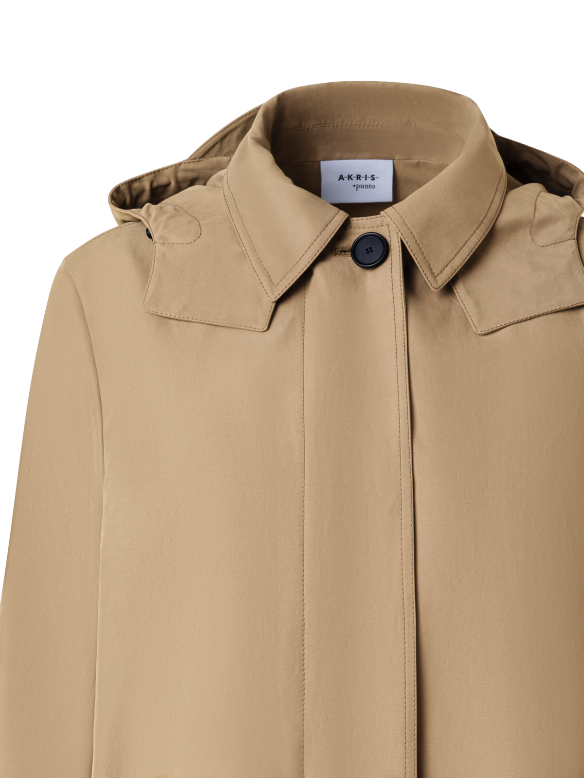 Designer Water-Repellent Parka with Removable Hood - brown