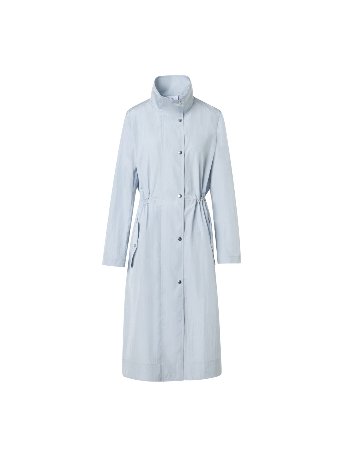 Designer Water-Repellent Lightweight Midi Parka - blue