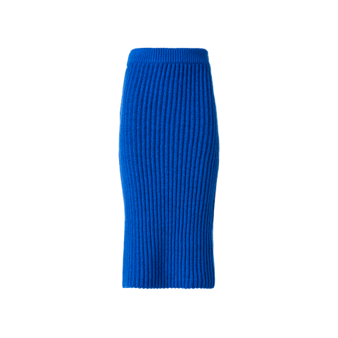 Kaschmir Grobrippen Strick Schlauchrock