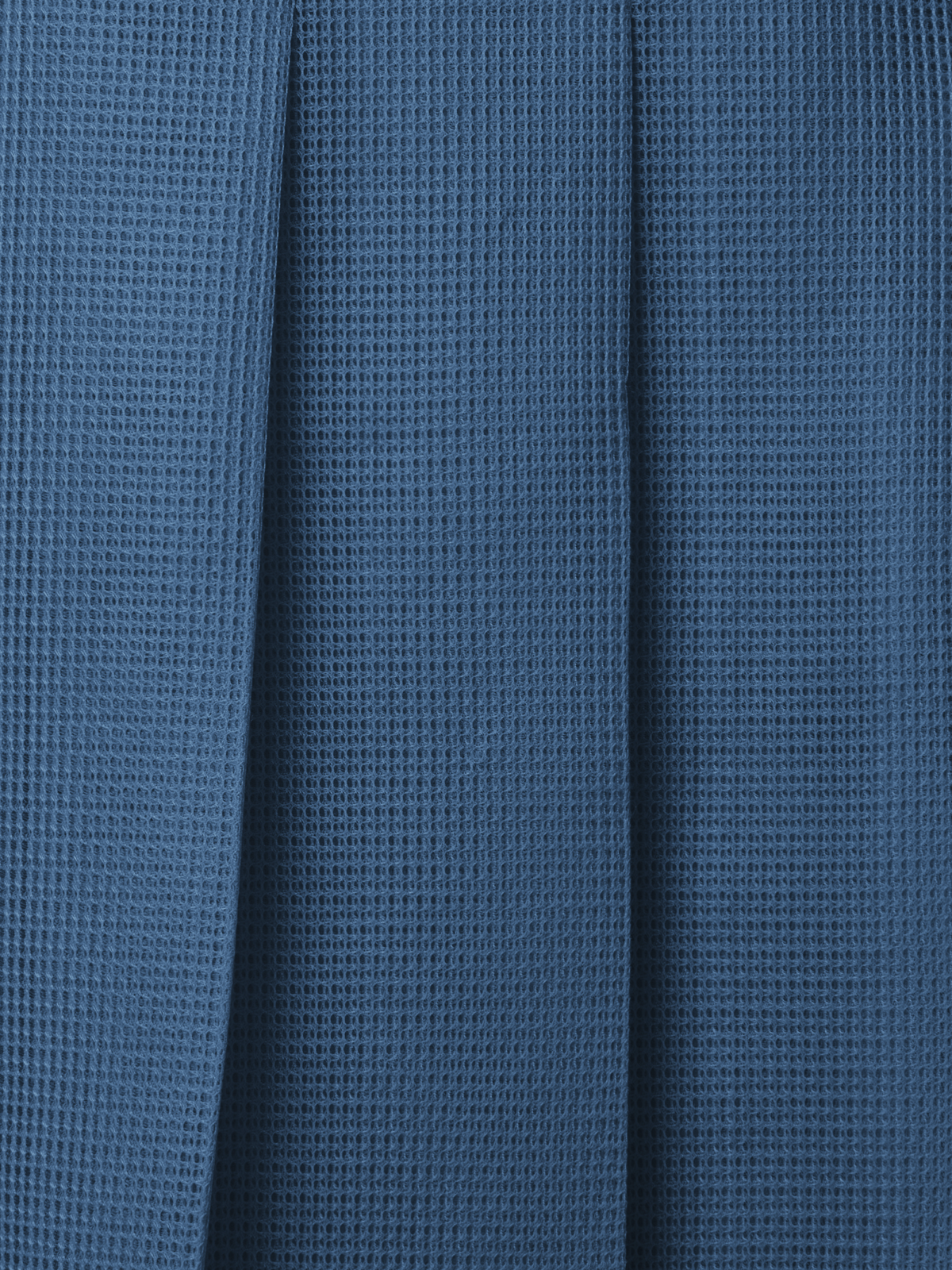 Designer Pleated Midi Skirt in Techno Grid - blue