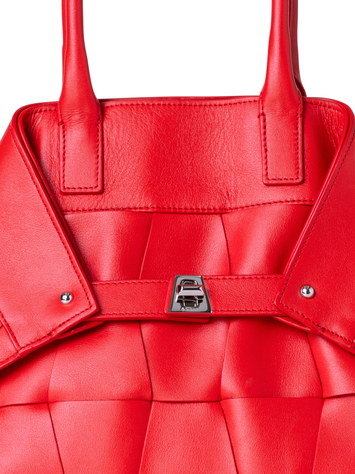 Designer Ai Small Top Handle Tote - red