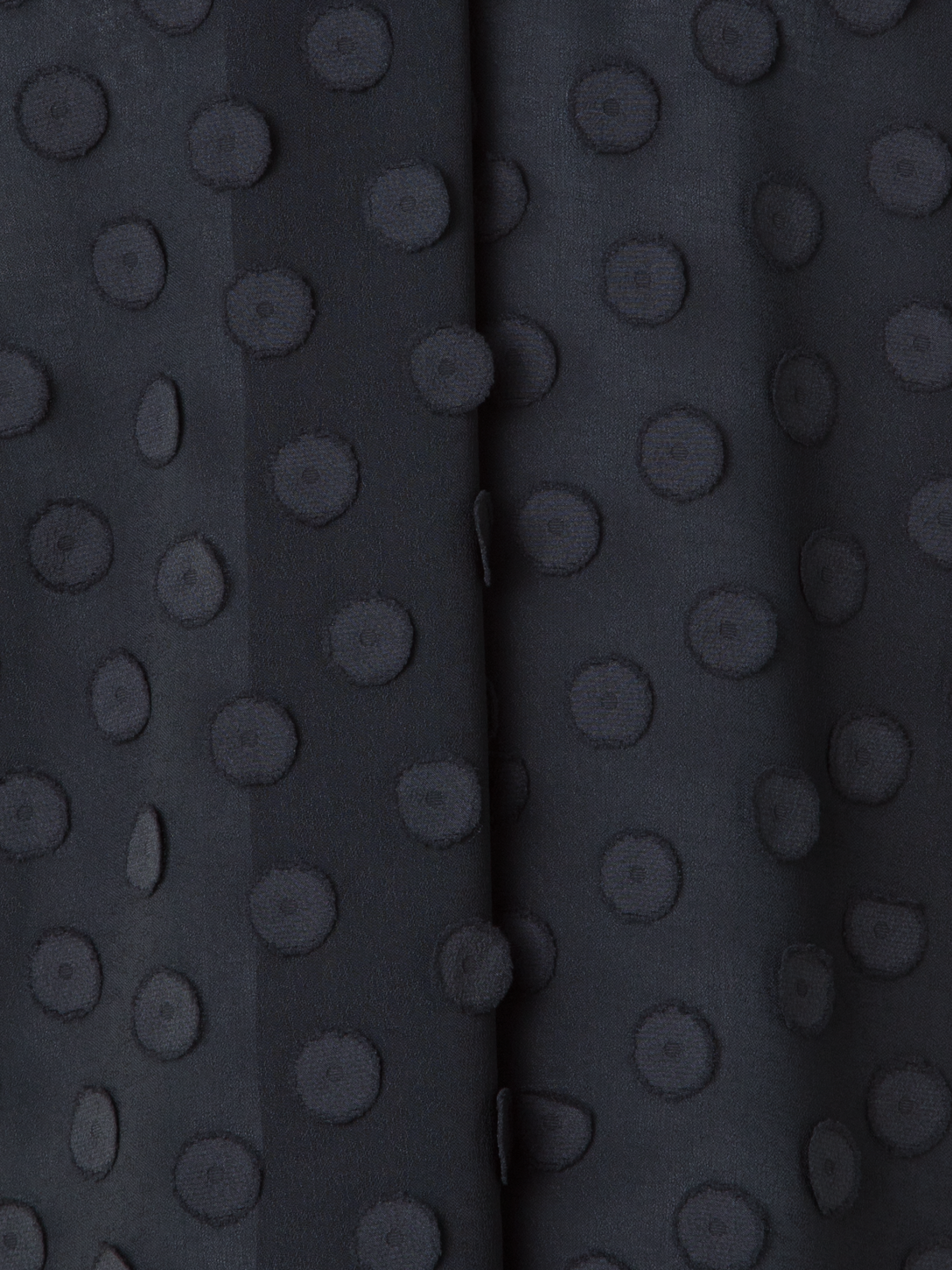 Designer Blouse with Bow and 3D Polka Dots - black - neutral