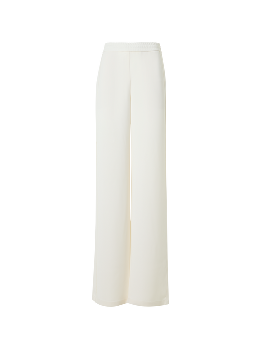 Designer Filibert Relaxed Pants with Elastic Waist - ecru