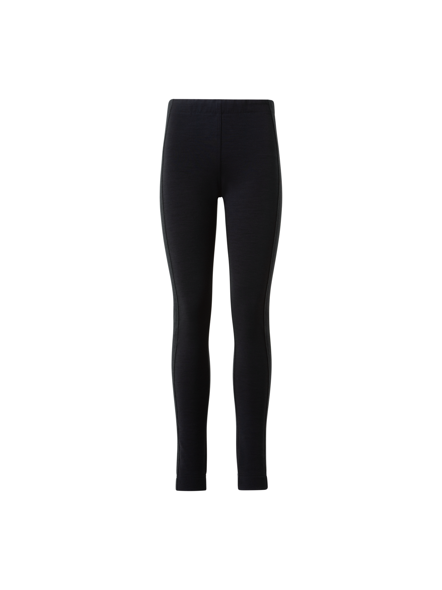 Designer Skinny Wool Cotton Blend Scuba Leggings - black - neutral