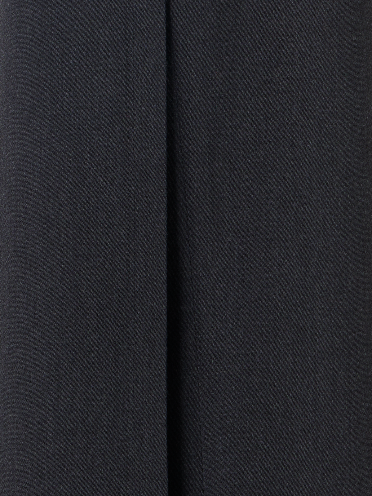 Designer Wide Wool Gabardine Pants with Front Overlayer - grey