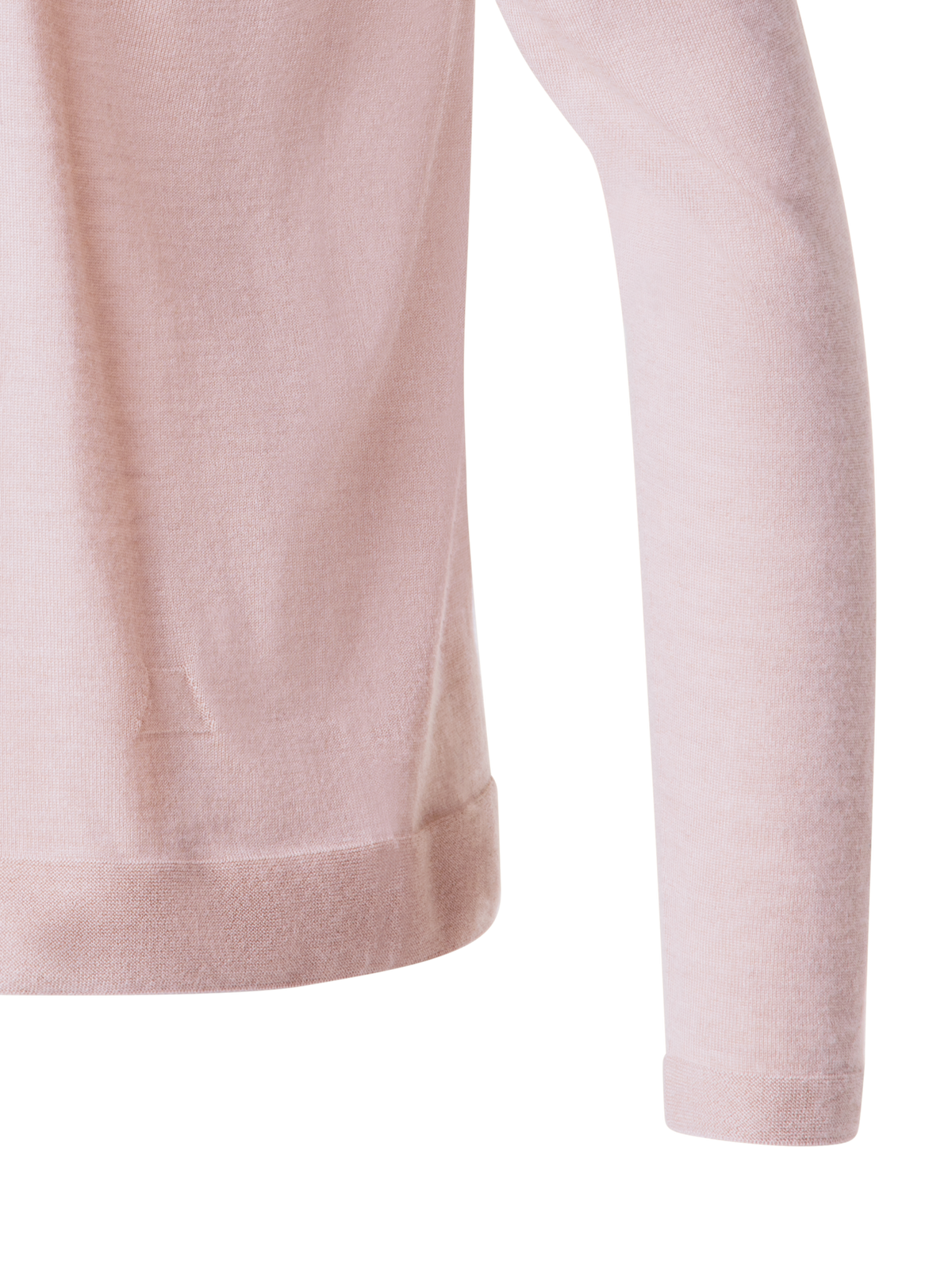 Designer Seamless Cashmere and Silk V-Neck Sweater - pastel - pink