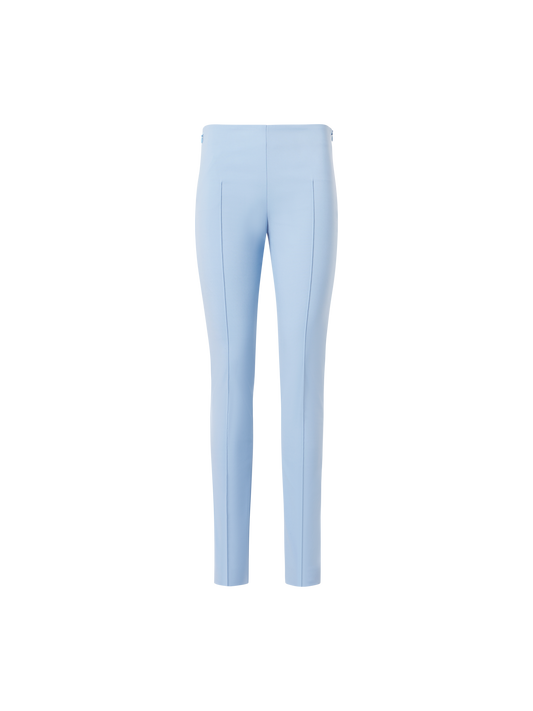 Designer Cotton Techno Stretch Slim Leg Pants - blue