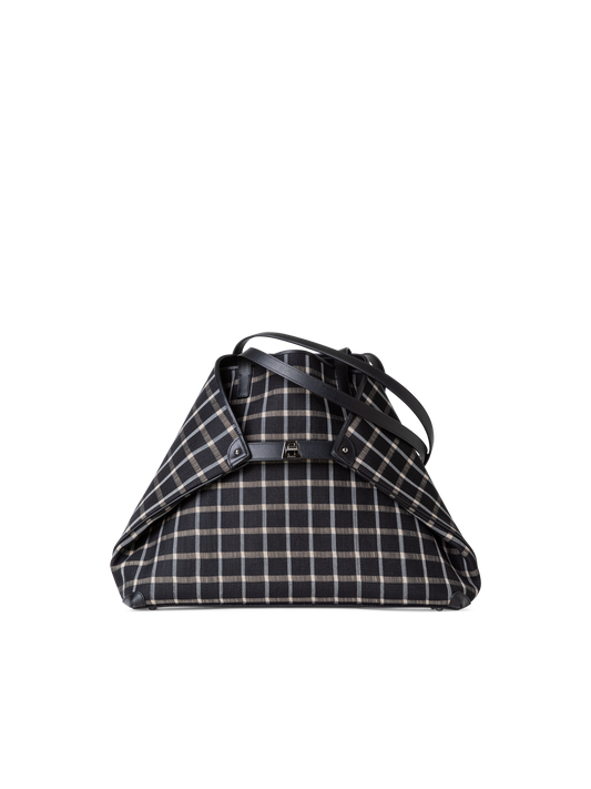 Designer Ai Medium Shoulder Tote - neutral - black - multicolor