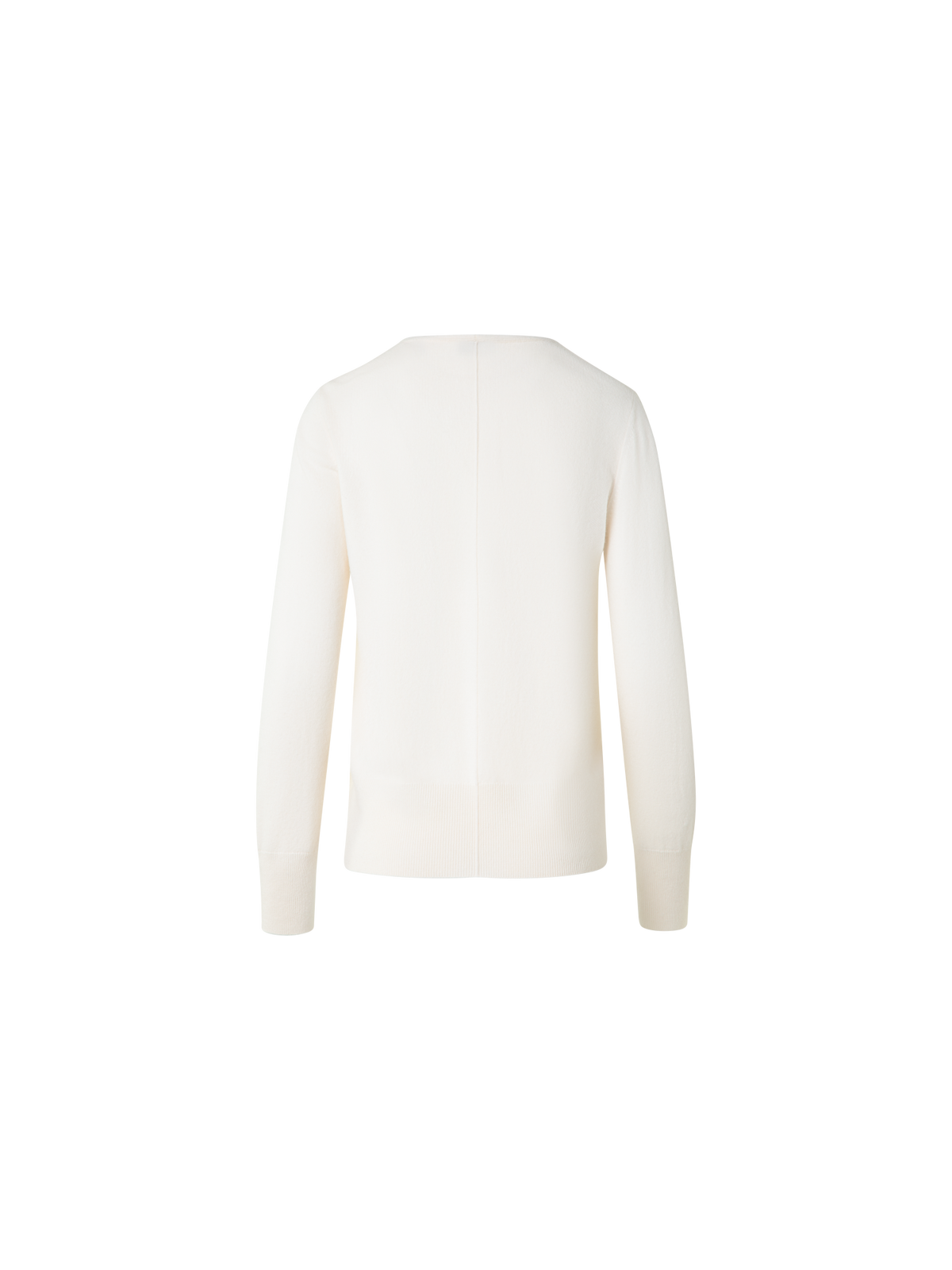 Designer  Pure Cashmere V-Neck Sweater - neutral - ecru - white