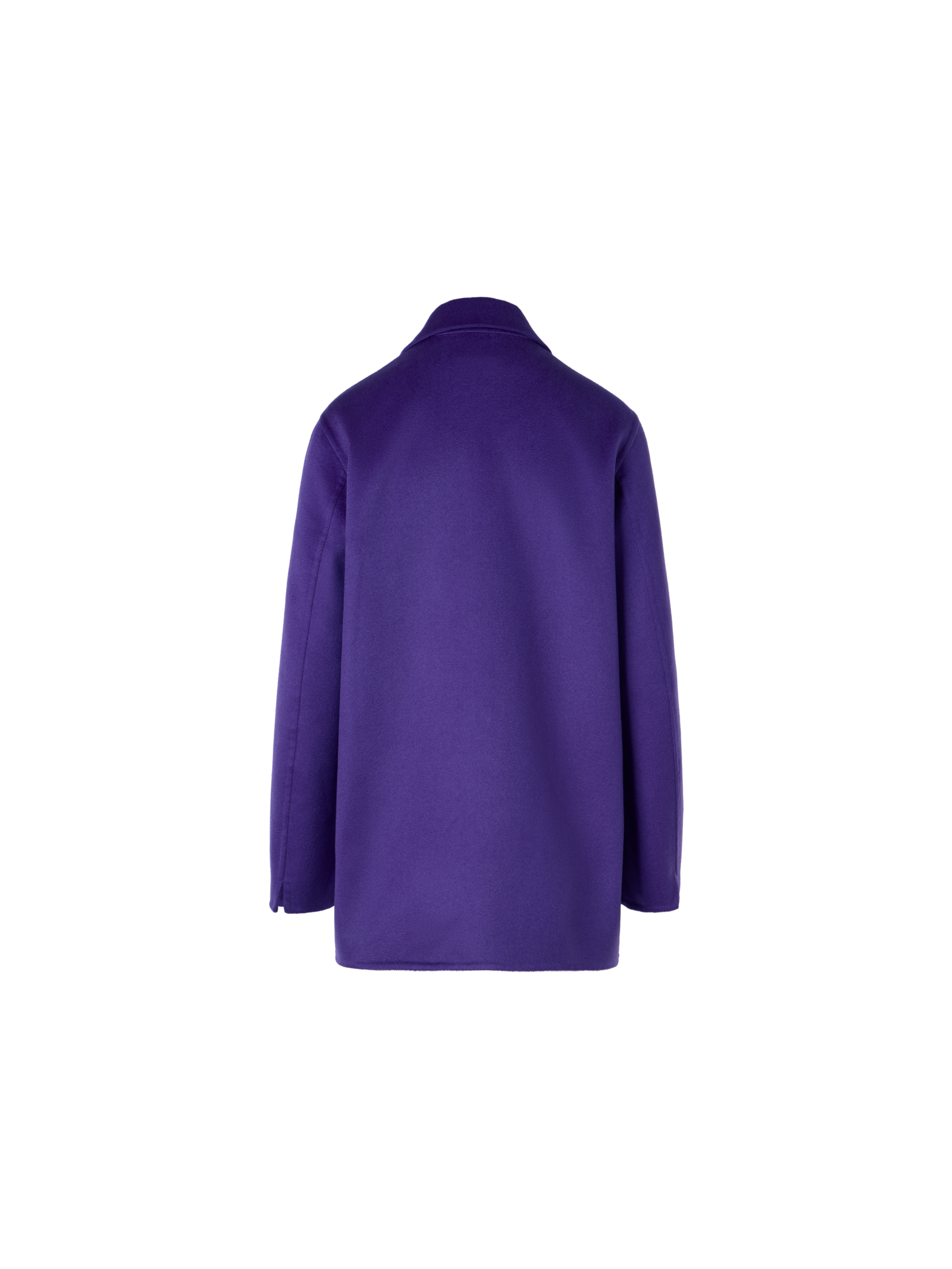 Designer Laars Long Jacket in Cashmere Double-Face - purple