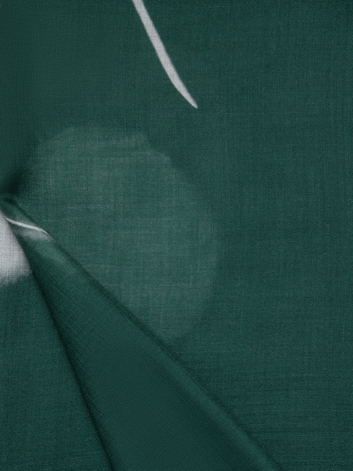 Designer Scarf in Cashmere Silk with Dandelion Print - green - multicolor