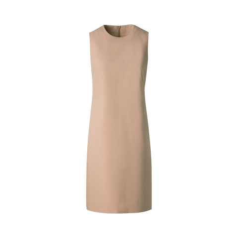 Sheath Dress in Cotton Silk Double-Face