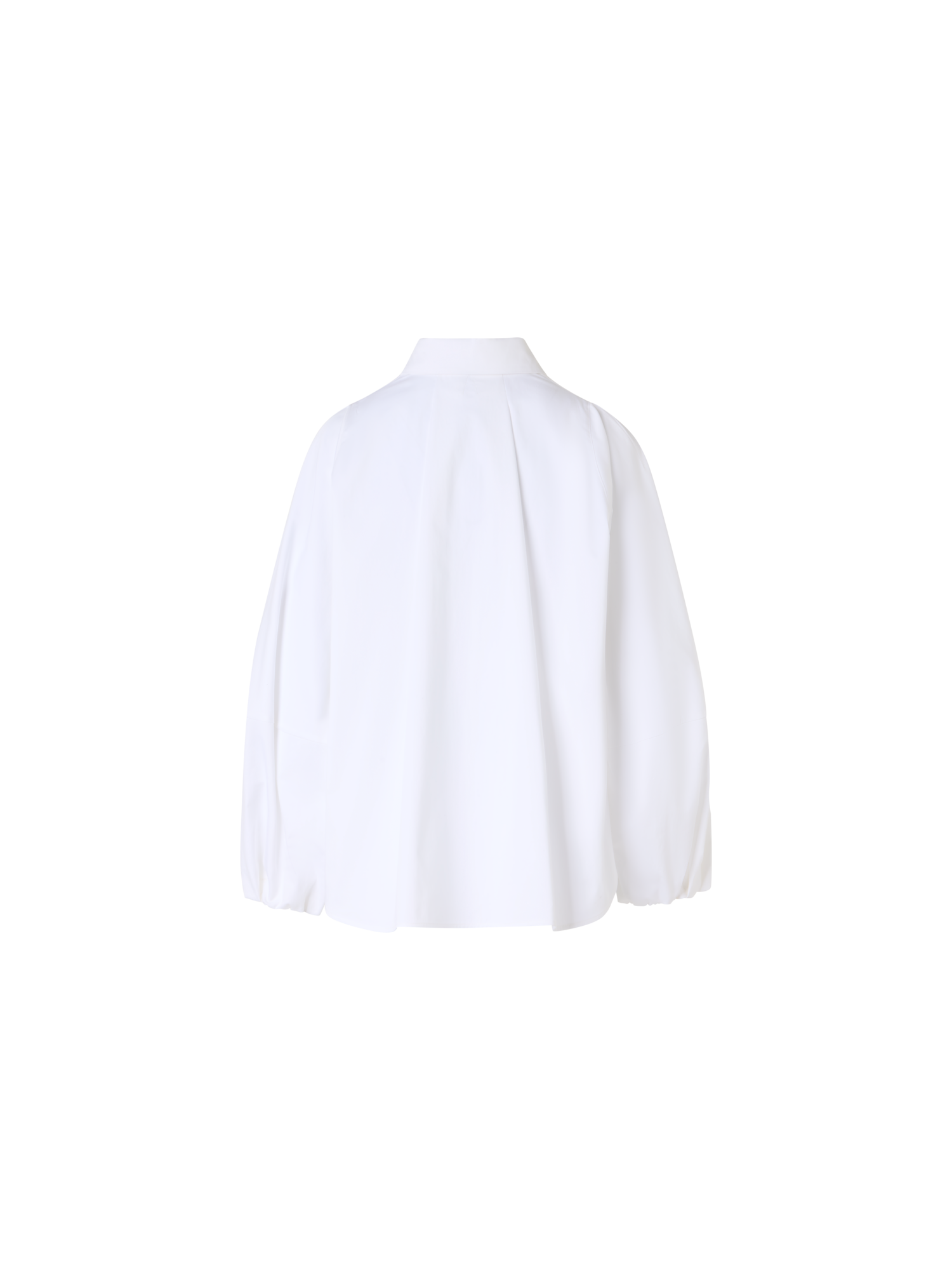 Designer Boxy Washed Cotton Satin Shirt Blouse - ecru