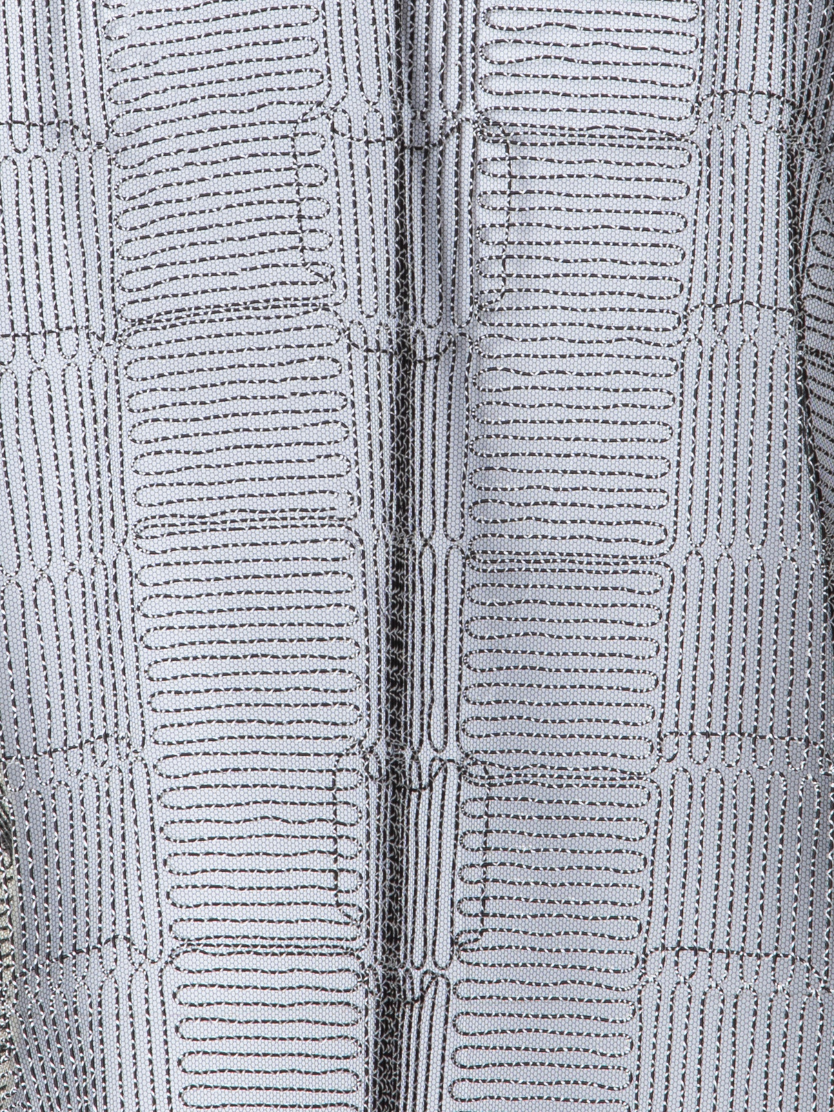 Designer Boxy Jacket with Square on Tulle Embroidery - black