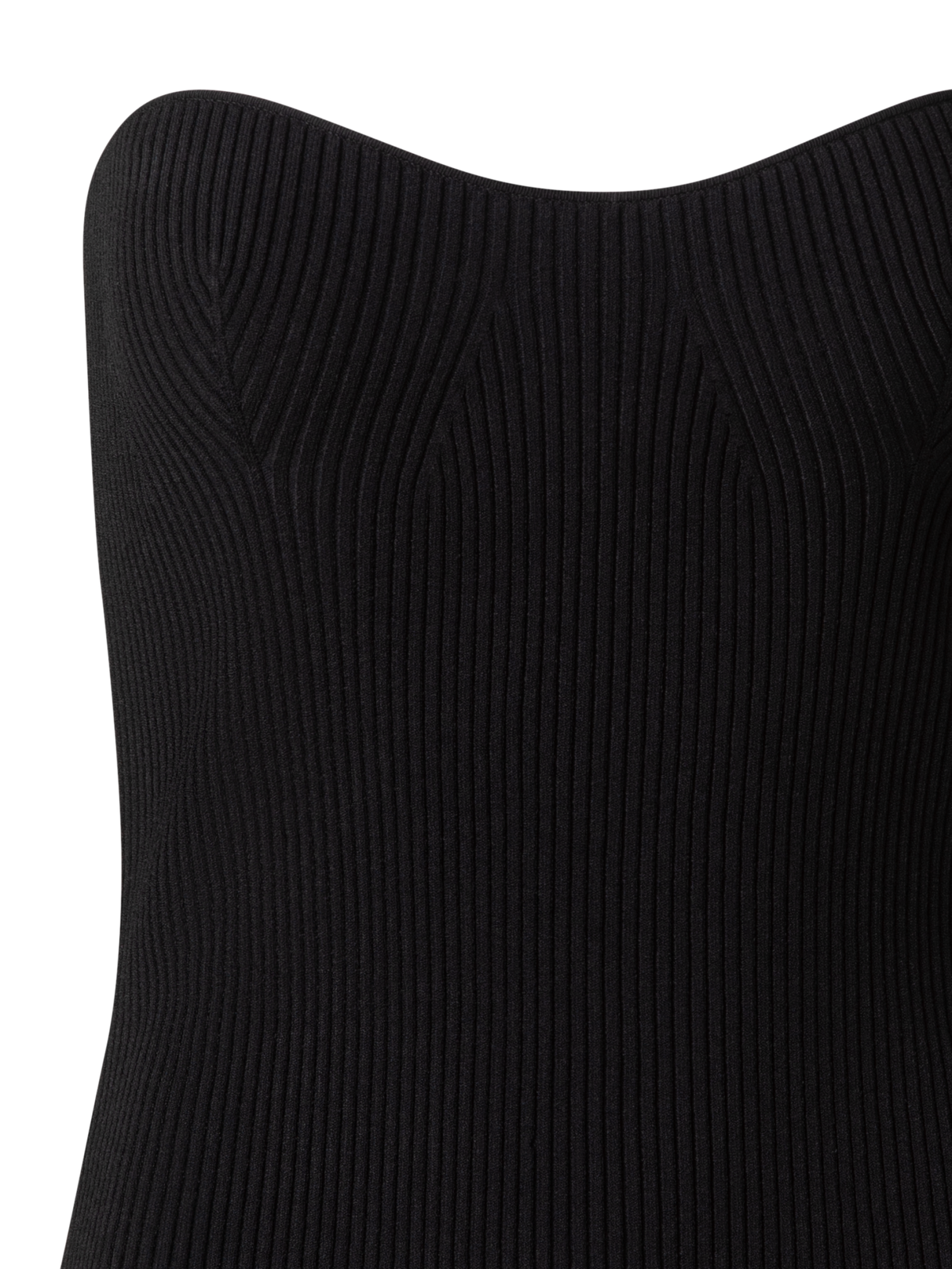 Designer Bodycon Corsage - black