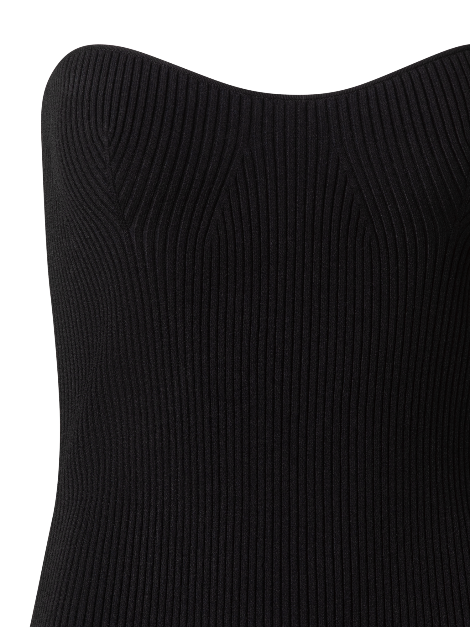 Designer Bodycon Corsage - black