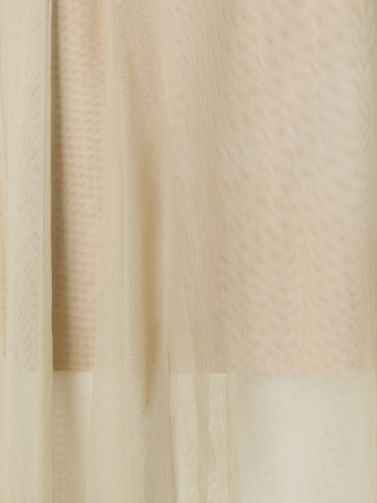 Designer Asymmetrical Tulle Dress in Chiaroscuro Print - neutral - beige