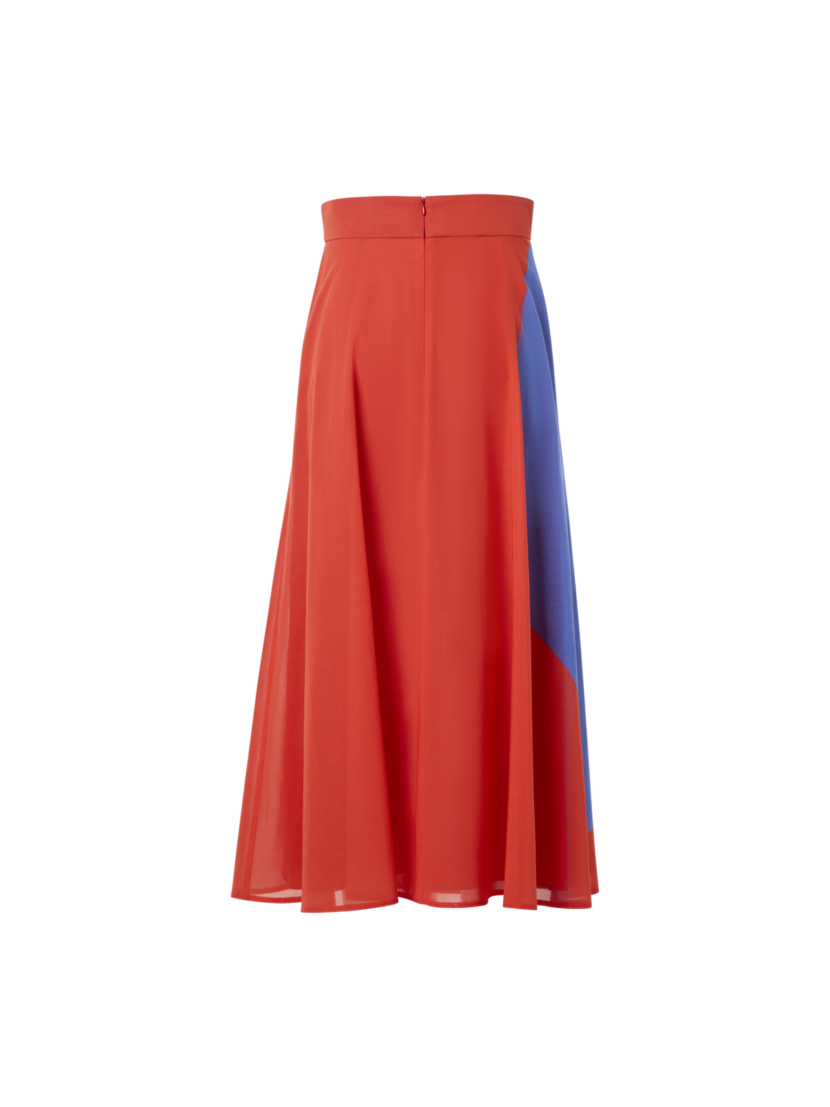 Designer Midi Skirt with High Plains Print - multicolor