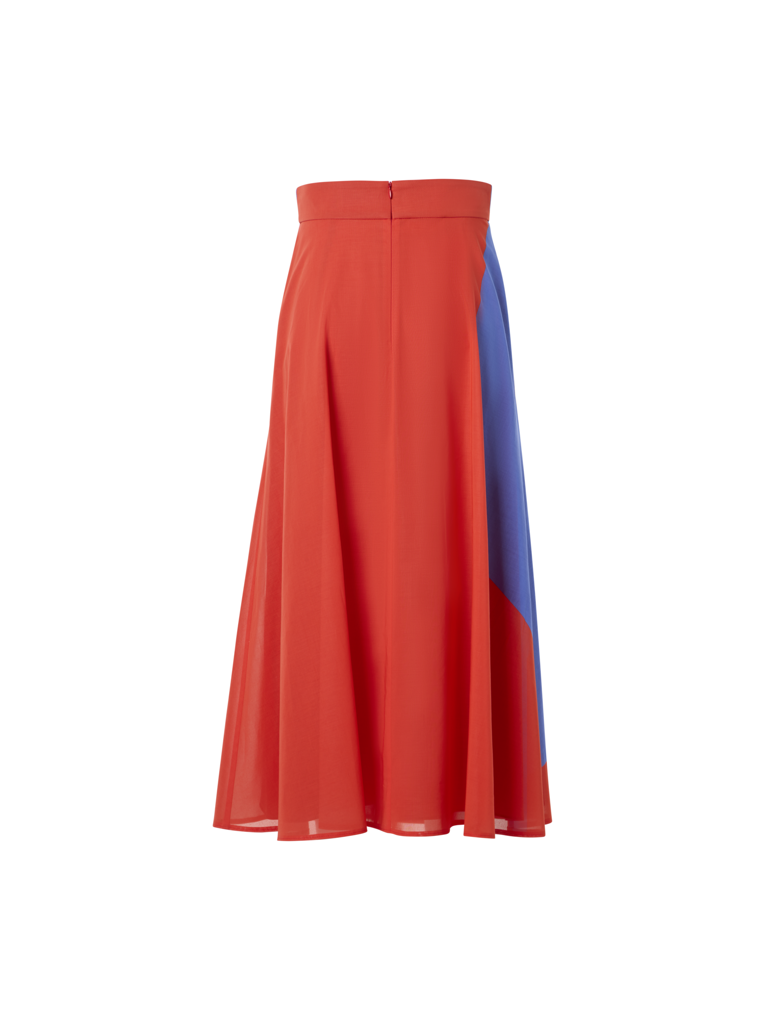 Designer Midi Skirt with High Plains Print - multicolor