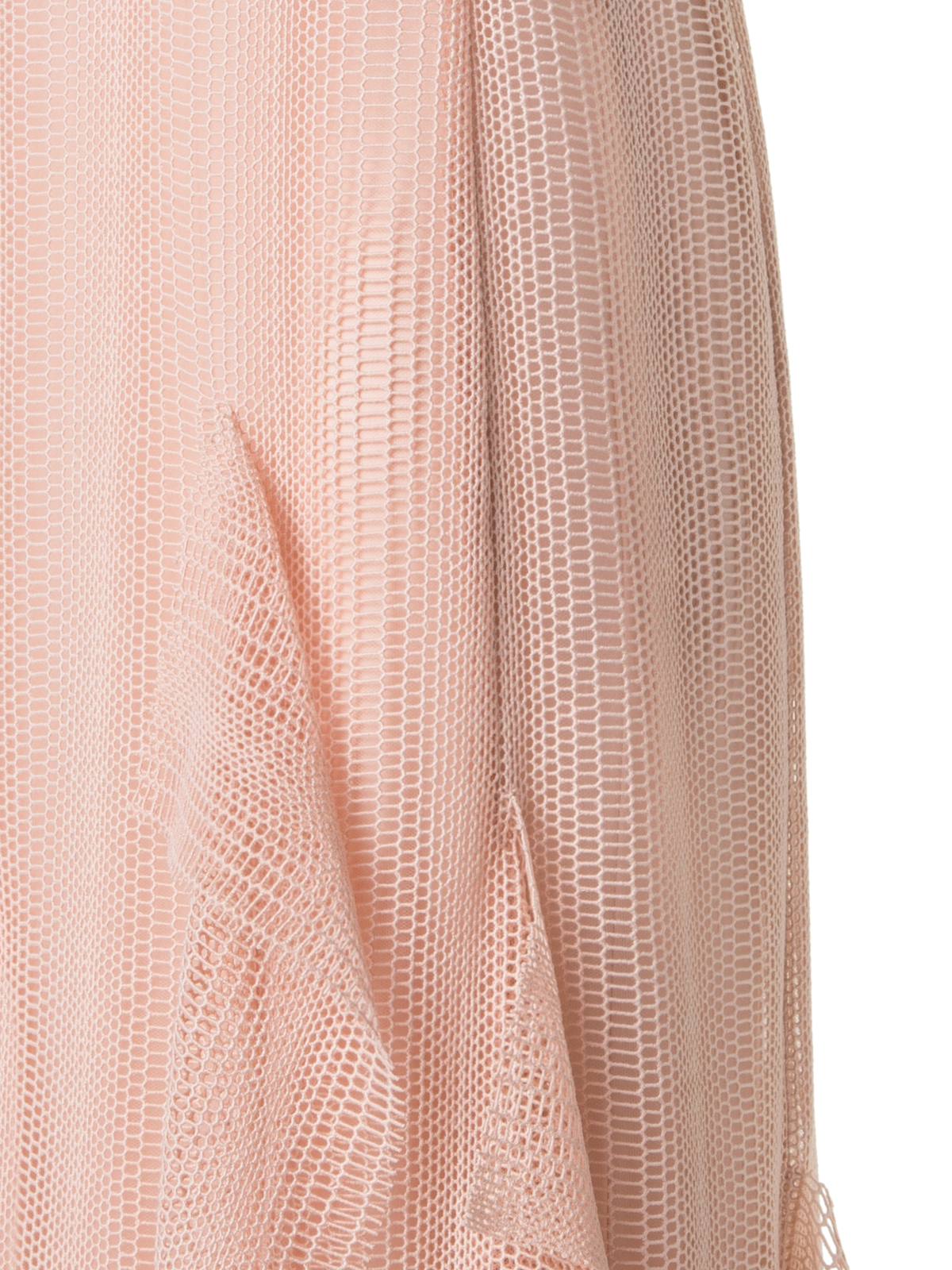 Designer Dégradé Stripe Embroided Evening Dress - pastel - pink