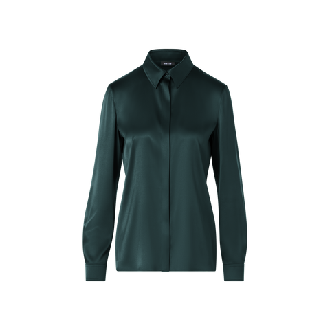Bluse aus Seidensatin mit Stretch