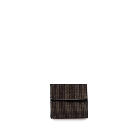 Small Flap Wallet in Horsehair