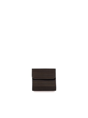 Designer Small Flap Over Wallet in Horsehair, 10.3 x 9.5 x2.3 cm