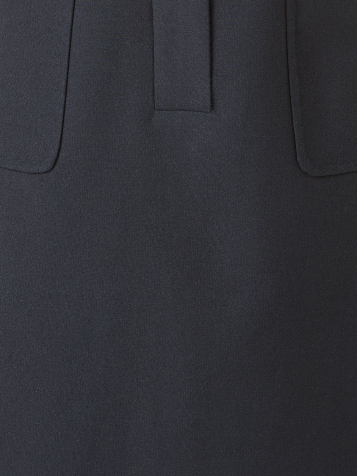 Designer Fitted Polo Dress in Cotton Silk Double-Face - black - neutral