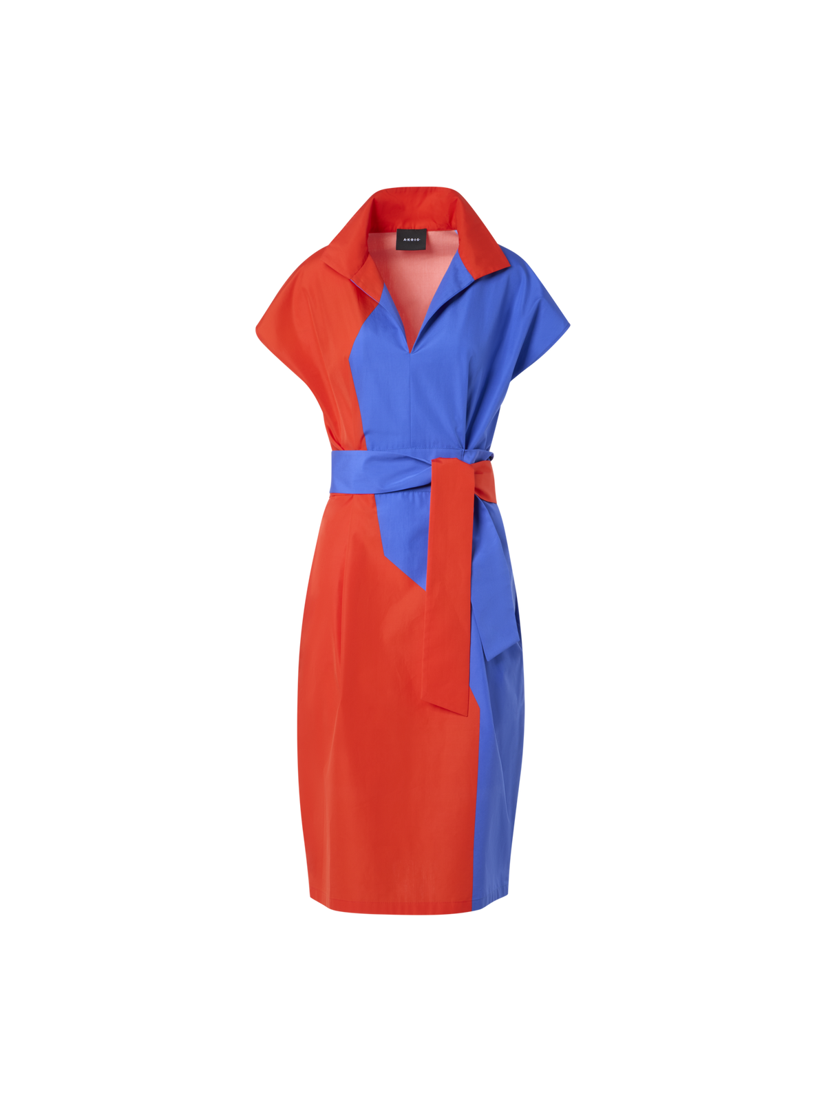 Designer Cotton Shirt Dress with High Plains Print - multicolor