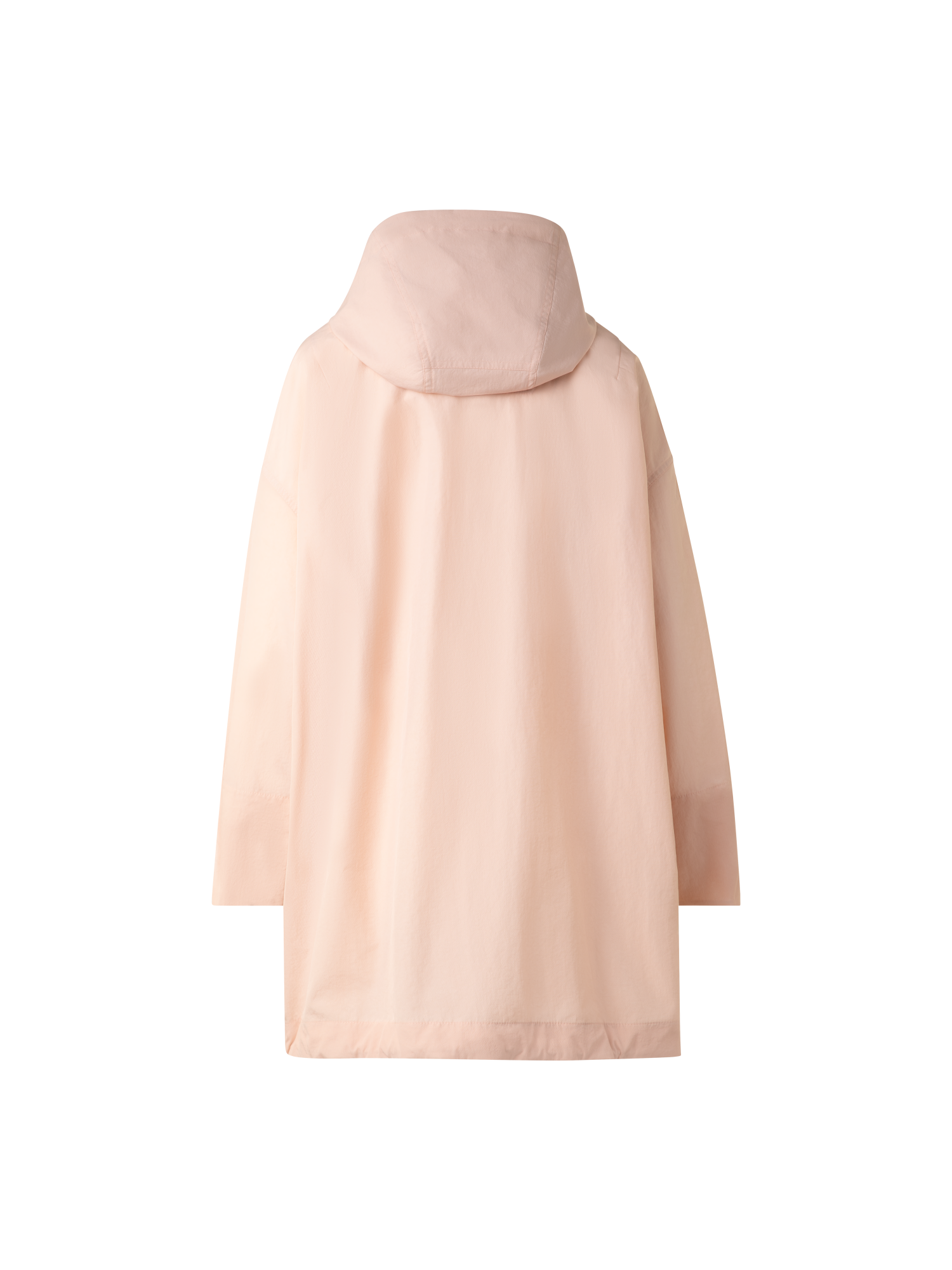 Designer Light Oversized Parka with Hood - pastel - pink
