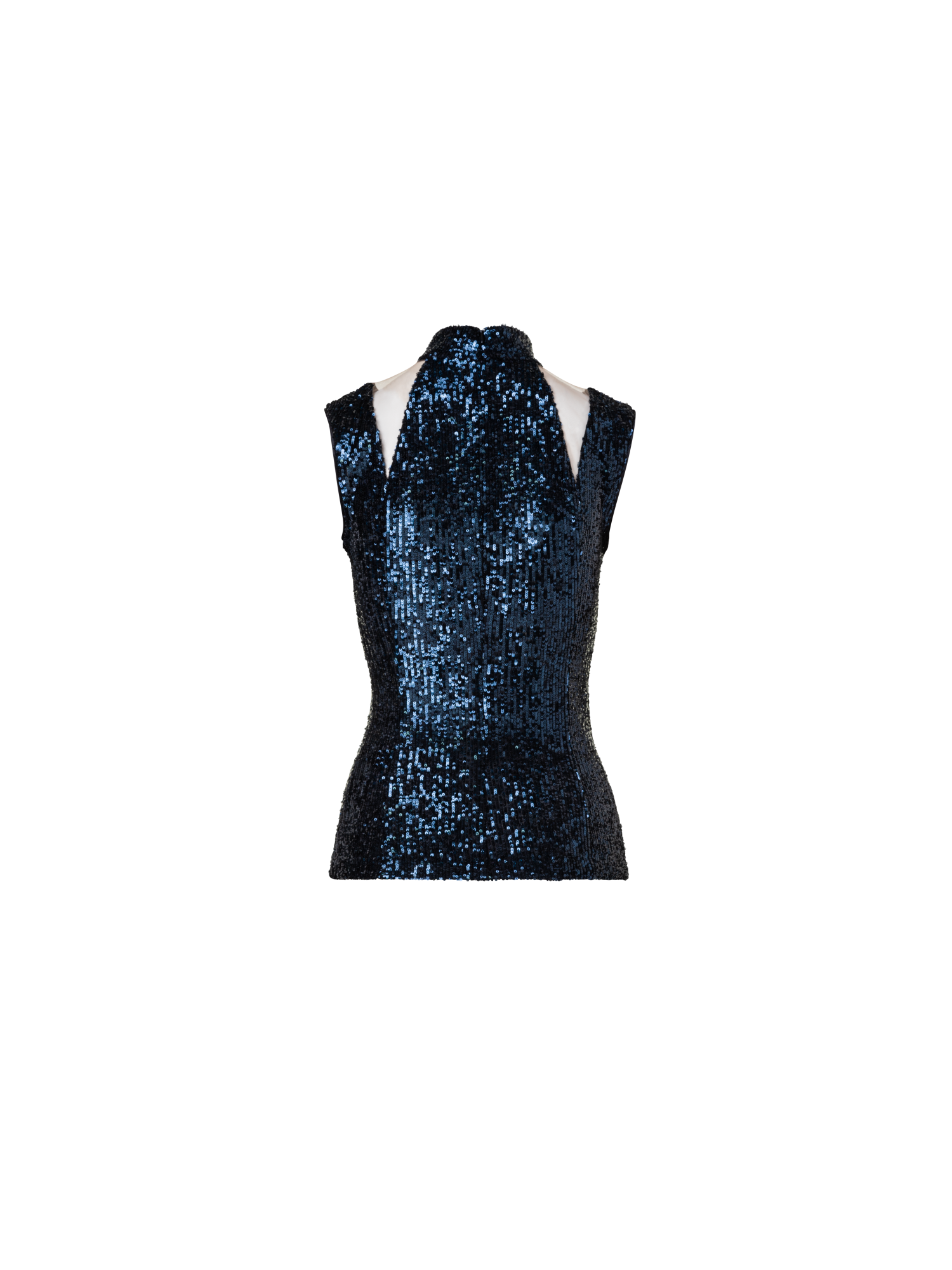 Designer Sequins Top - navy - blue