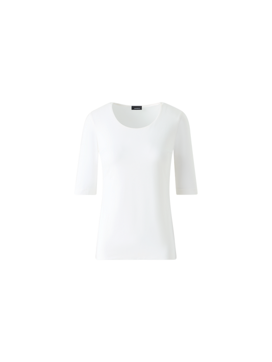 Designer T-Shirt from Cotton Jersey Stretch - white