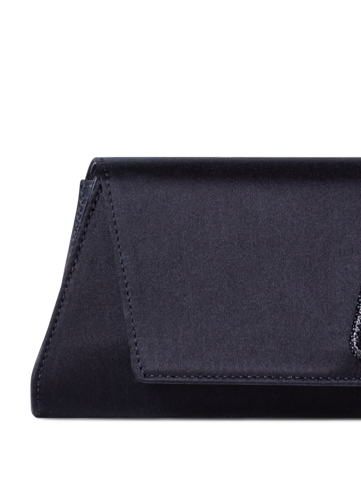 Designer Anouk Small Trapezoid Clutch - neutral - black