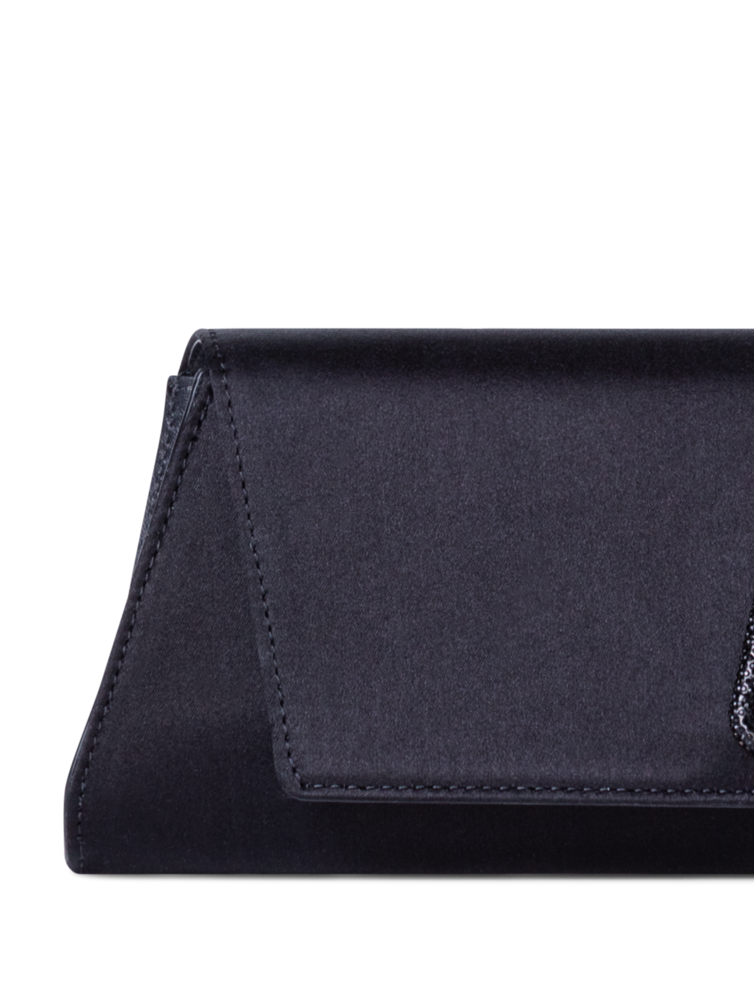 Designer Anouk Small Trapezoid Clutch - neutral - black