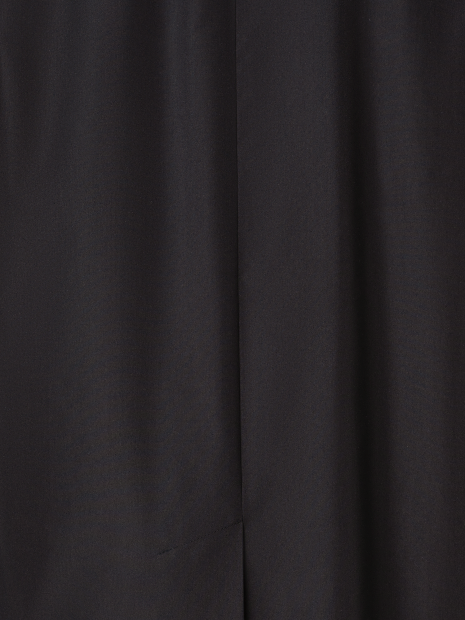 Designer Layered Wool Coat with Removable Silk Layer - black