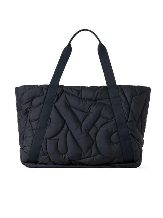 Designer Alexa Large Zip Tote - black