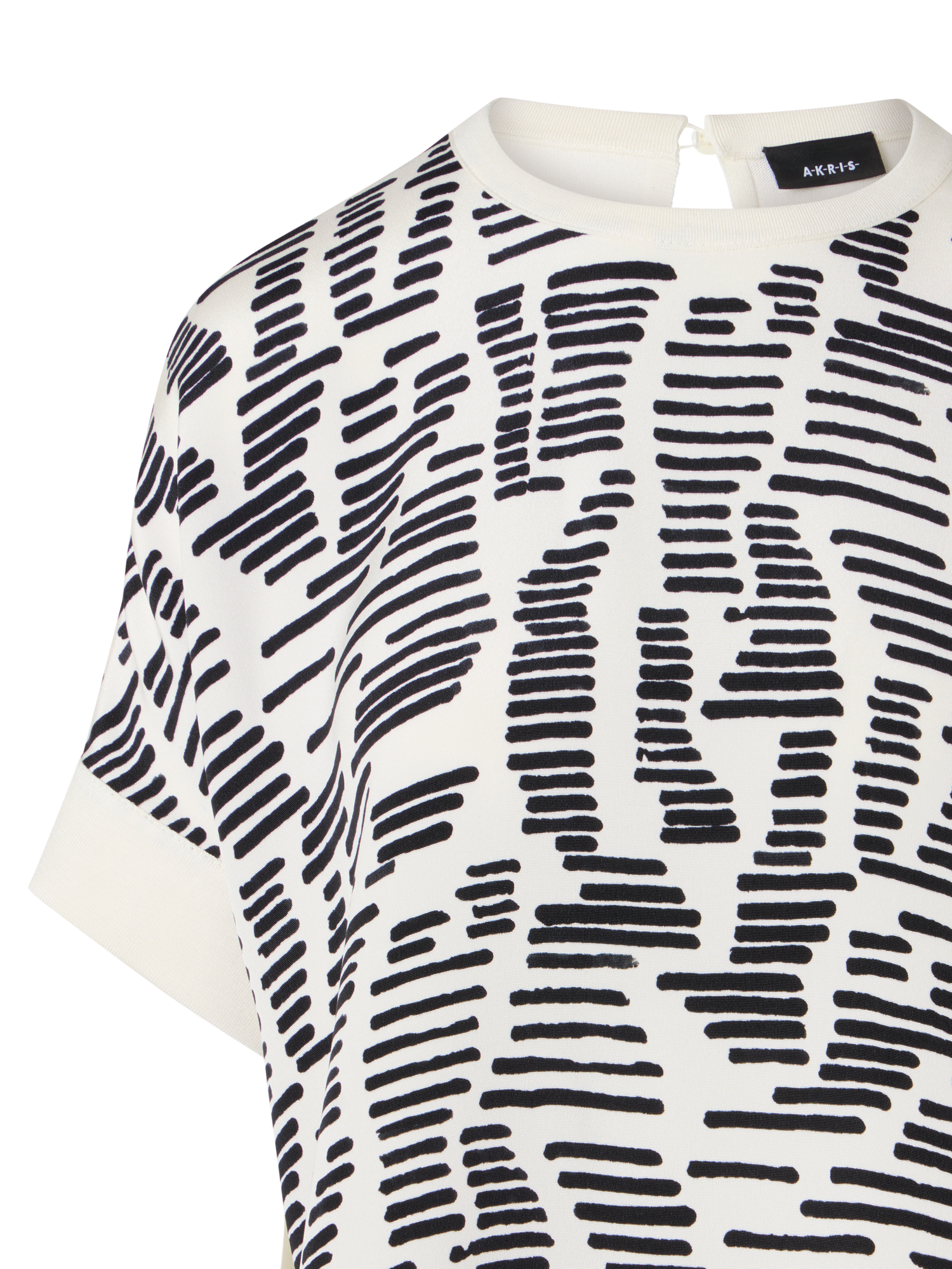 Designer Oversized Dance Movements Knit Tunic - ecru