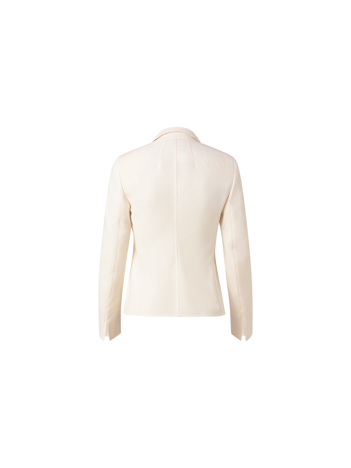 Designer Wool Double-Face Jacket - ecru - white