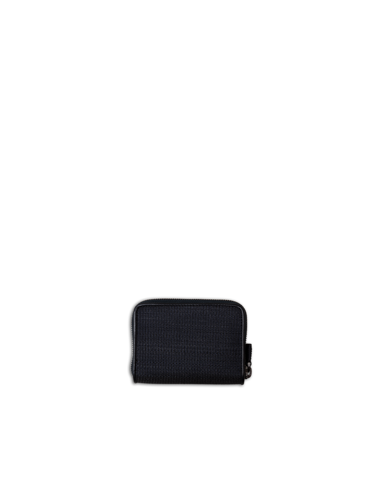 Designer Small Zip Wallet - black - navy
