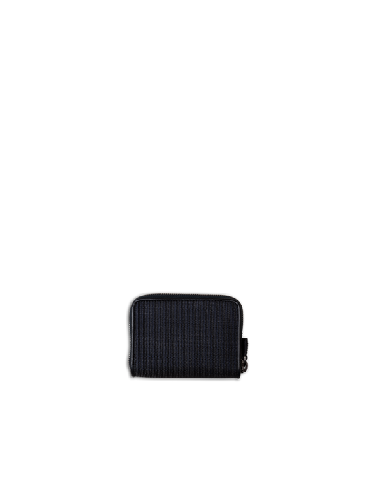 Designer Small Zip Wallet - black - navy