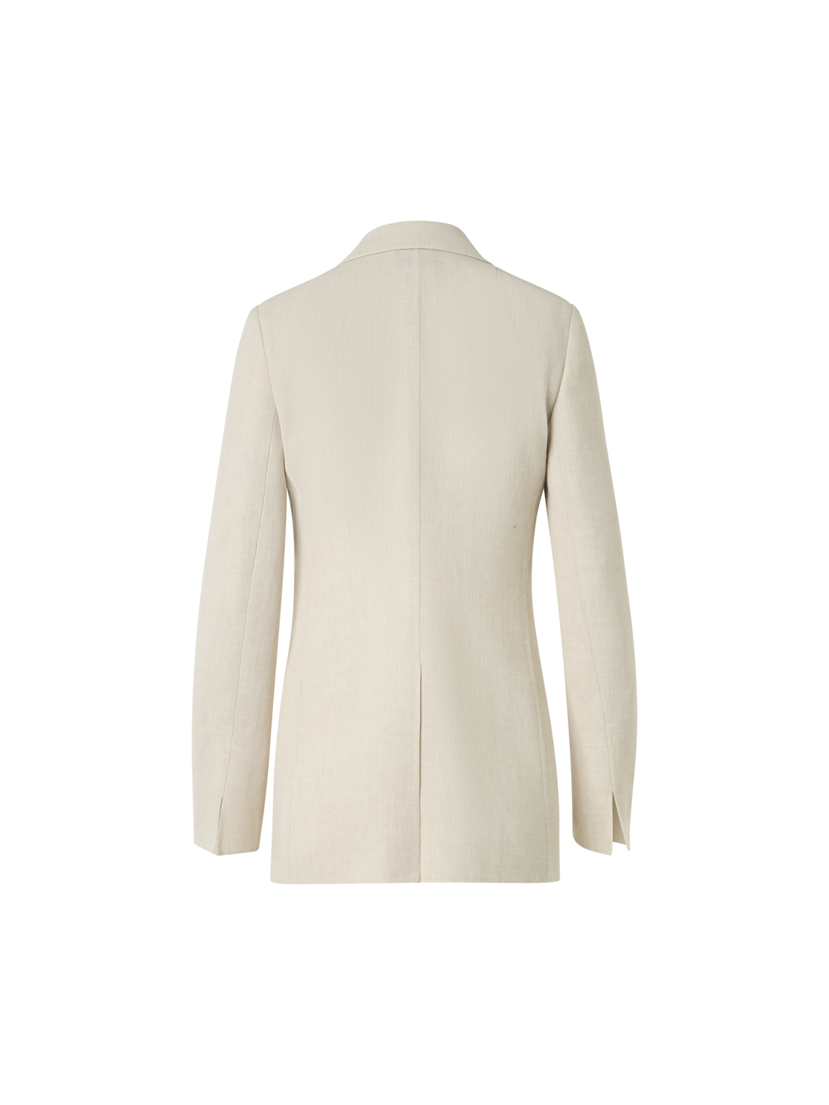 Designer Pekka Long Jacket in Linen Wool Double-Face - neutral - beige