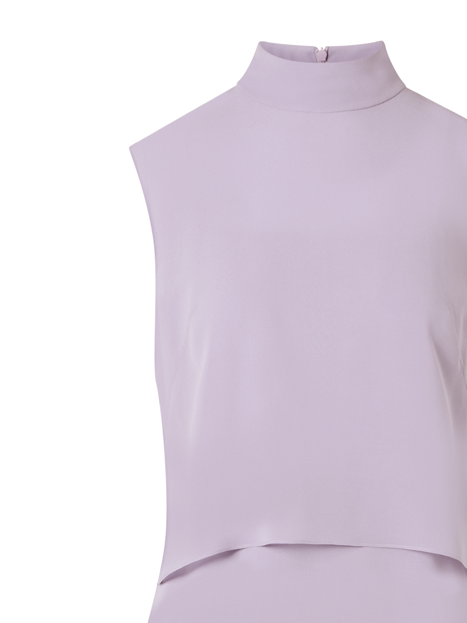 Designer Sleeveless Silk Georgette Dress - pastel