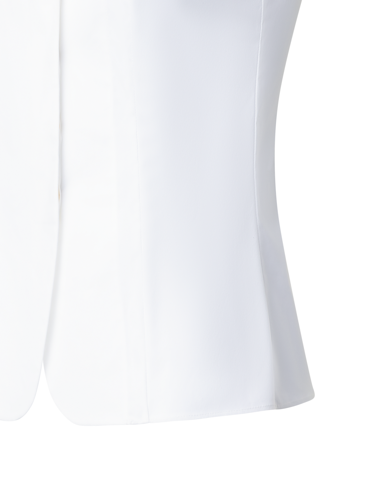 Designer Sleeveless Cotton Stretch Blouse - white