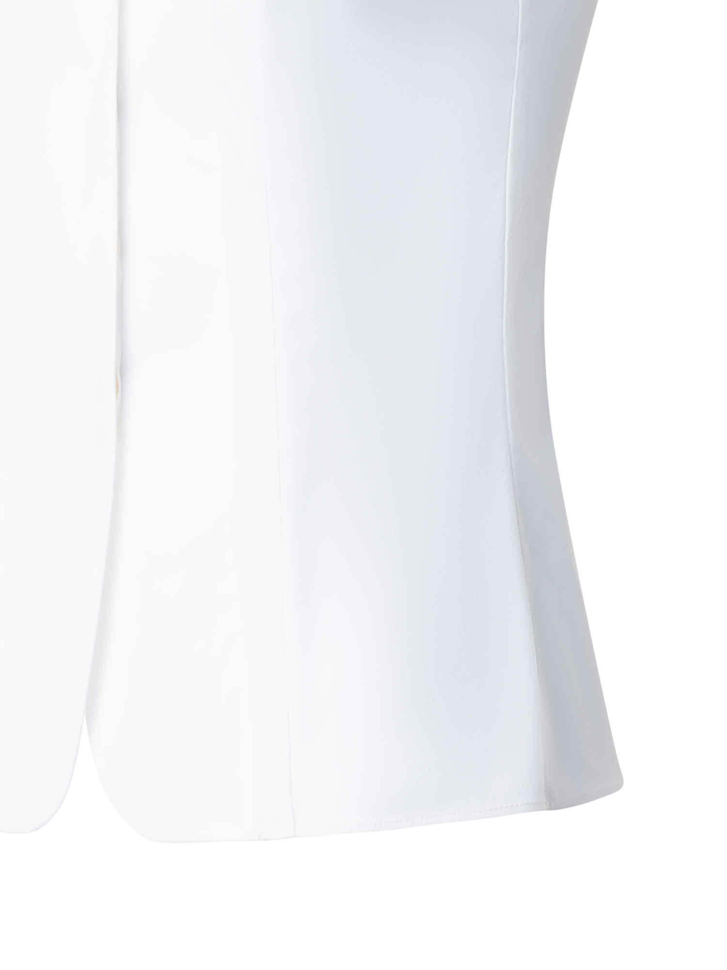 Designer Sleeveless Cotton Stretch Blouse - white