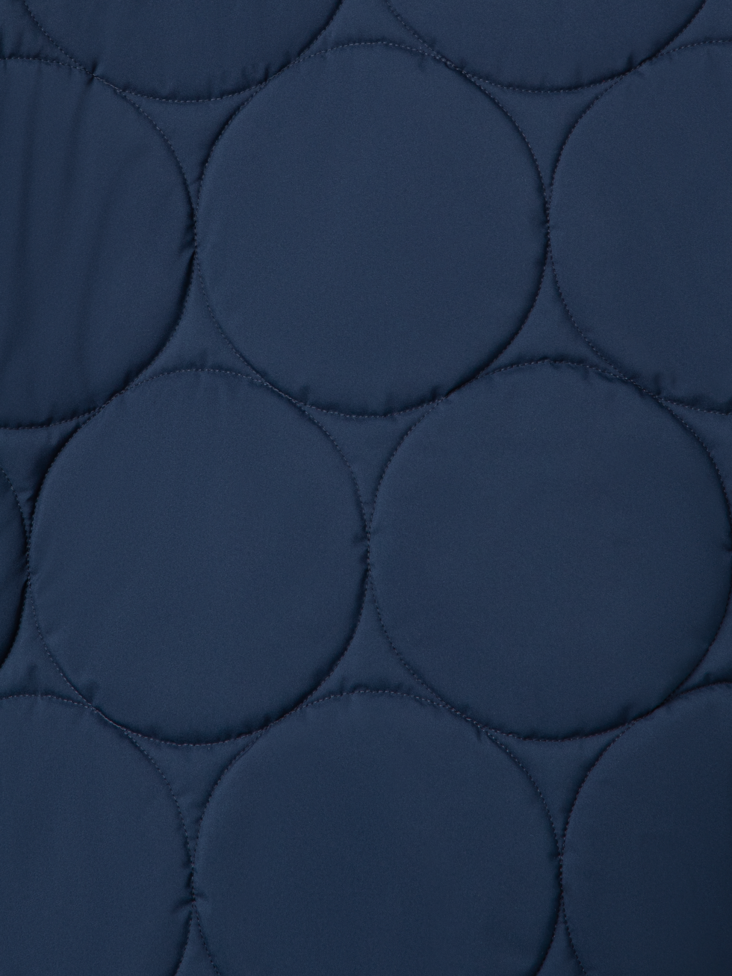 Designer A-Line Puffer Jacket in Dot Quilt - navy - blue