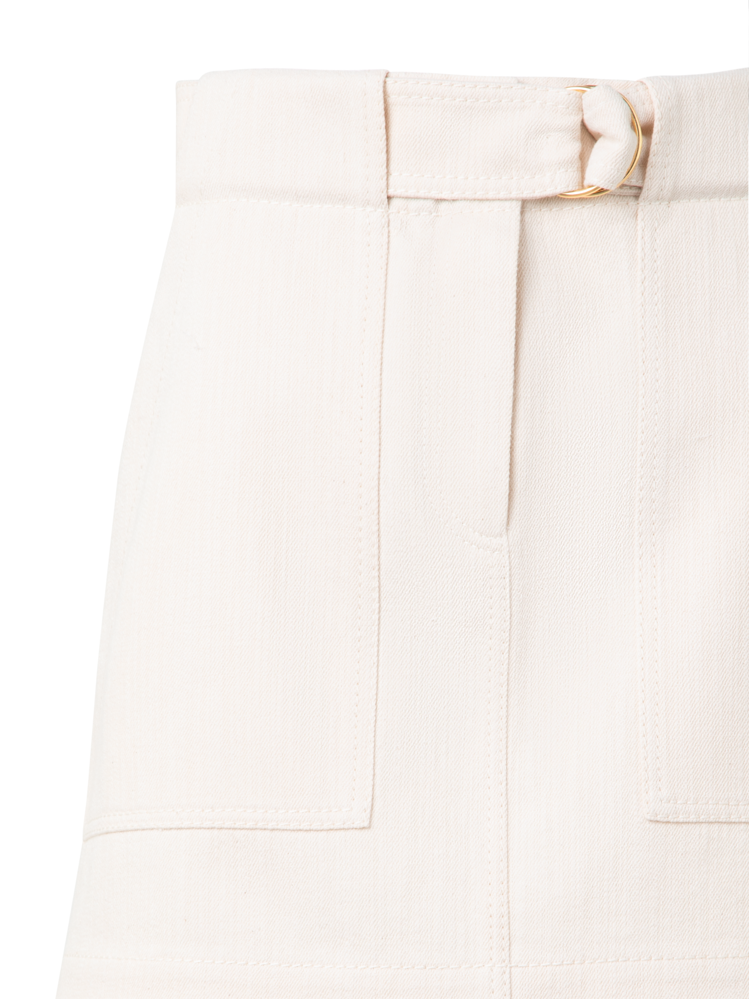 Designer Denim Mini Skirt - neutral