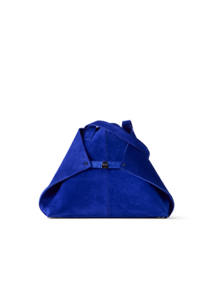 Designer Ai Medium Shoulder Tote Bag - blue
