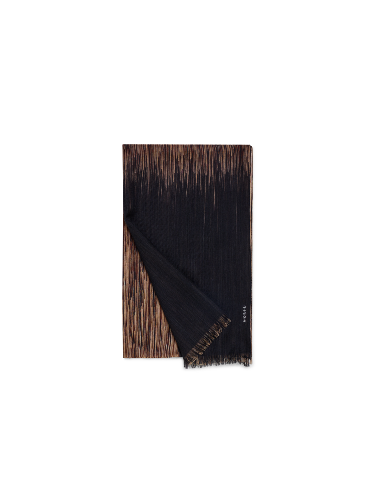 Designer Cashmere Scarf in Oro Lienzo Print - black