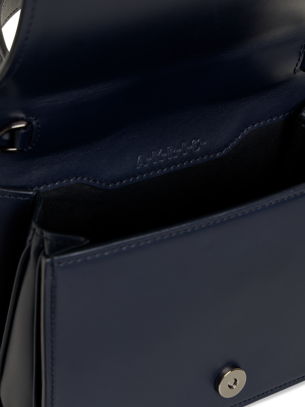 Designer Alice Mini Top Handle Bag - navy - blue