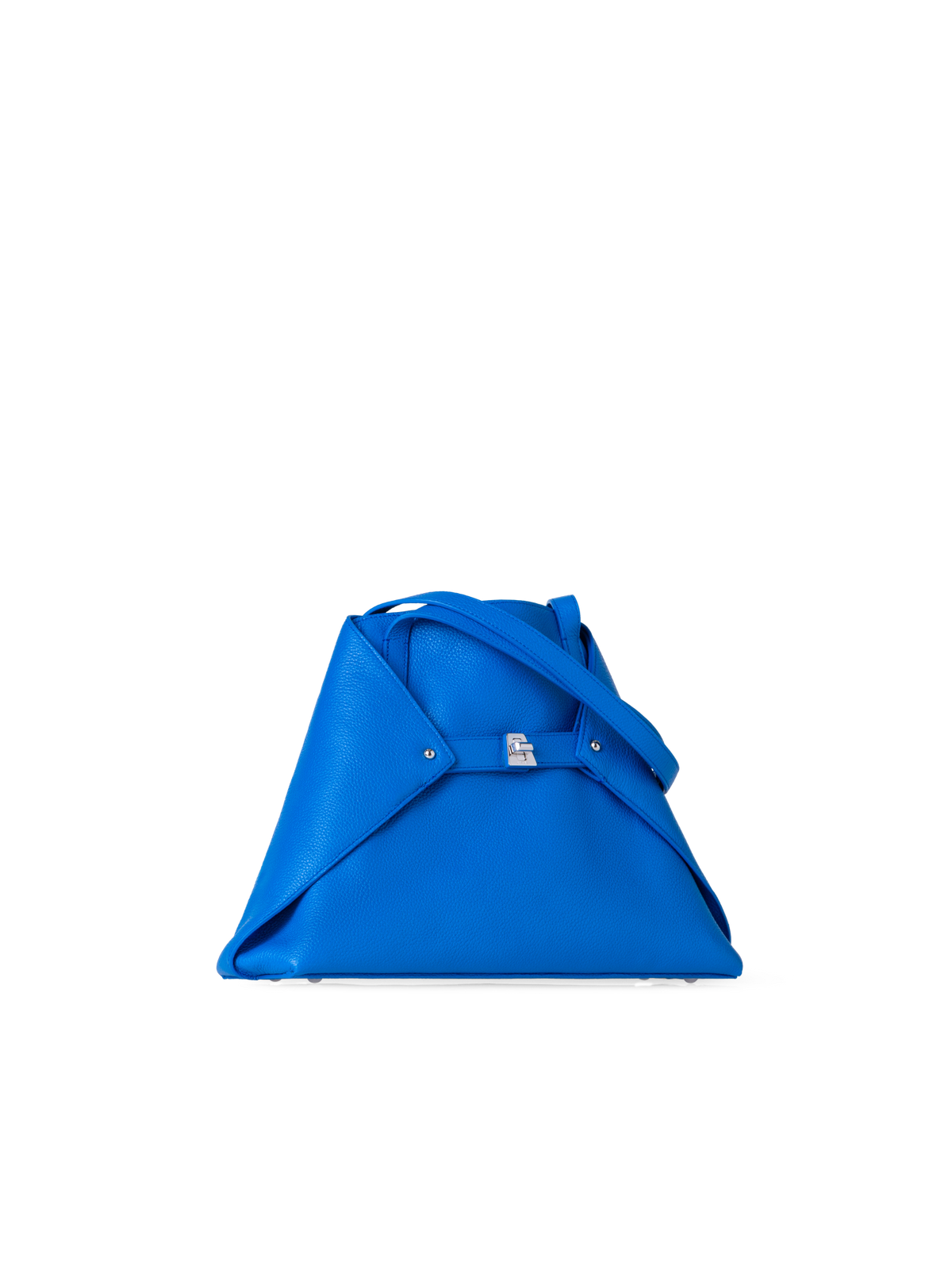 Designer Ai Small Shoulder Tote - blue